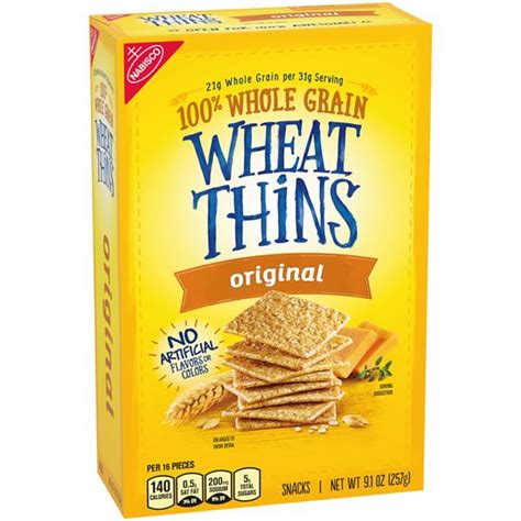 How does Wheat Thins Original fit into your Daily Goals - calories, carbs, nutrition