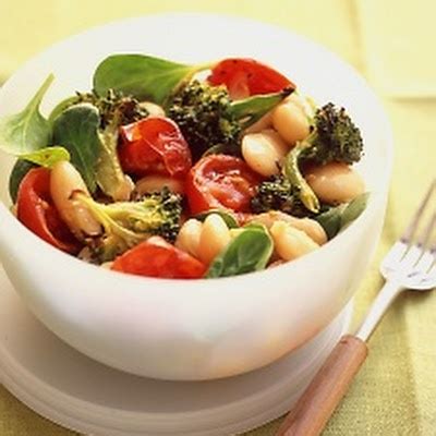 How does White Bean Salad with Spicy Roasted Tomatoes and Broccoli fit into your Daily Goals - calories, carbs, nutrition