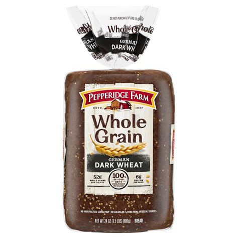 How does Whole Grain Bread German Dark Wheat fit into your Daily Goals - calories, carbs, nutrition