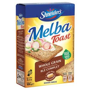 How does Whole Grain Melba Toast fit into your Daily Goals - calories, carbs, nutrition