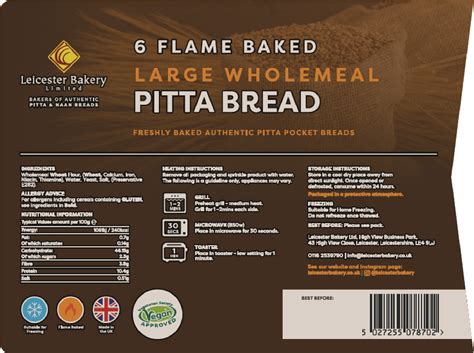 How does Wholemeal Large Pitta fit into your Daily Goals - calories, carbs, nutrition