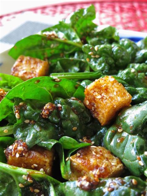 How does Wilted Spinach with Tofu fit into your Daily Goals - calories, carbs, nutrition