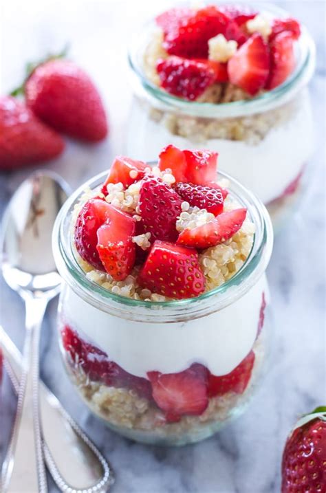 How does Yogurt Parfait 9 oz Strawberry Quinoa Vanilla Low Fat fit into your Daily Goals - calories, carbs, nutrition