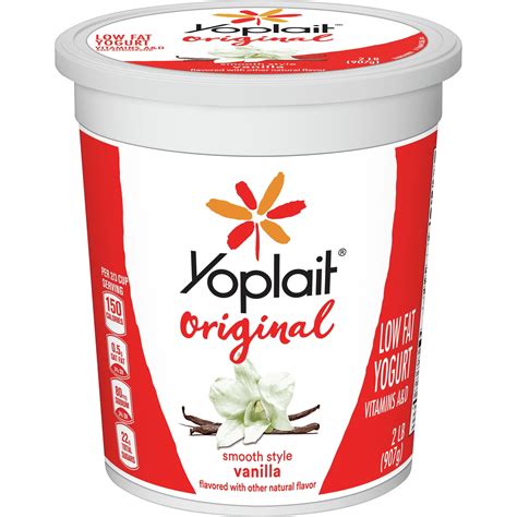 How does Yogurt Vanilla Low Fat Yoplait Bulk 1 oz fit into your Daily Goals - calories, carbs, nutrition