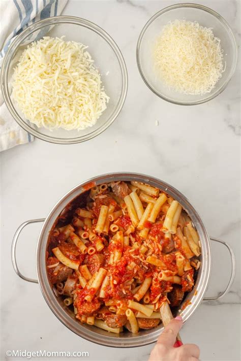 How does Ziti with Sausage and Cherries fit into your Daily Goals - calories, carbs, nutrition