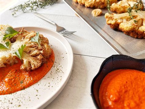 How does cauliflower steak almond romesco (81892.1) fit into your Daily Goals - calories, carbs, nutrition