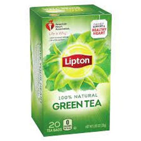 How many calories are in 100% natural green tea - calories, carbs, nutrition