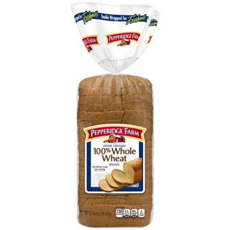 How many calories are in 100% stoneground whole wheat bread - calories, carbs, nutrition