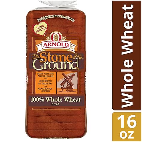 How many calories are in 100% whole wheat (stone ground) - calories, carbs, nutrition