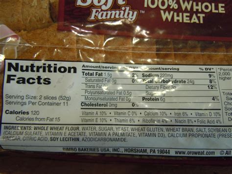 How many calories are in 100% whole wheat toast - calories, carbs, nutrition