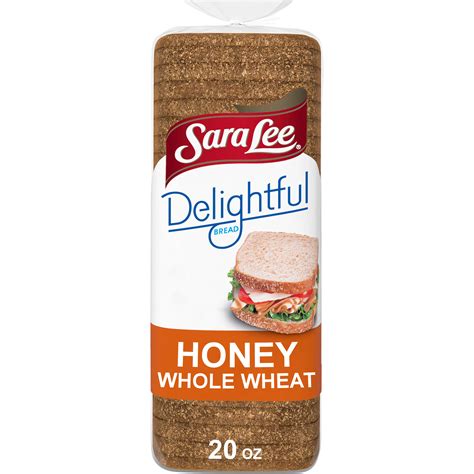 How many calories are in 100% whole wheat with honey - calories, carbs, nutrition
