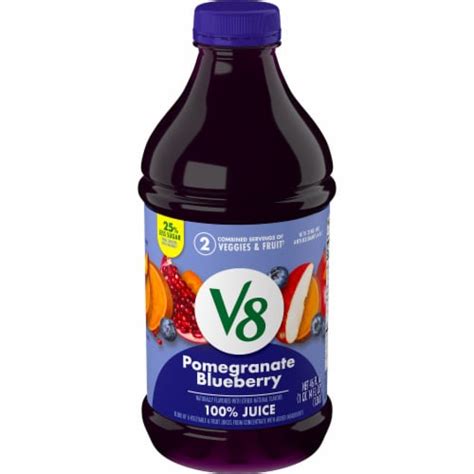 How many calories are in 100 % juice blueberry pomegranate - calories, carbs, nutrition