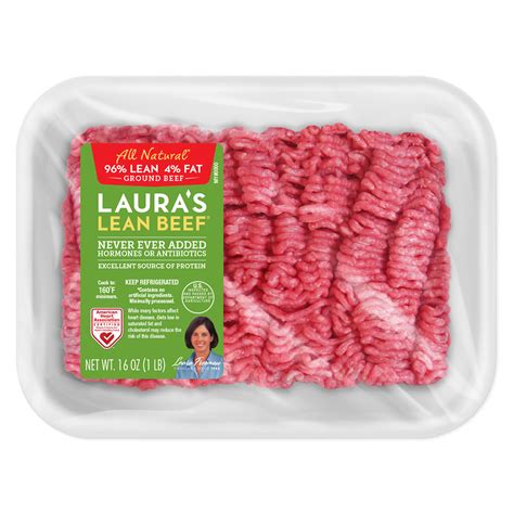 How many calories are in 96% lean ground beef - calories, carbs, nutrition