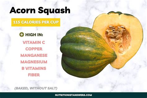 How many calories are in acorn squash, fresh - calories, carbs, nutrition