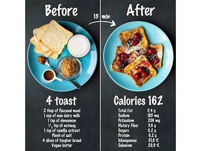 How many calories are in almond french toast - calories, carbs, nutrition