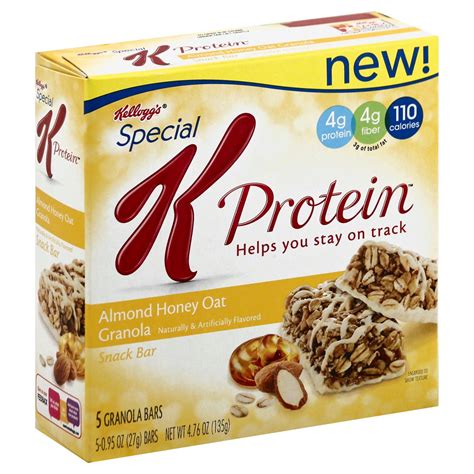 How many calories are in almond honey oat granola protein bar - calories, carbs, nutrition