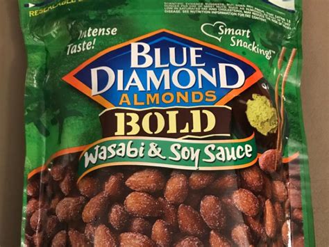 How many calories are in almonds wasabi and soy sauce - calories, carbs, nutrition