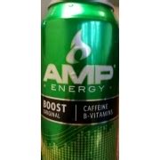 How many calories are in amp energy, lighting - calories, carbs, nutrition