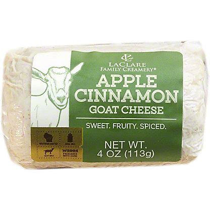 How many calories are in apple cinnamon goat cheese - calories, carbs, nutrition