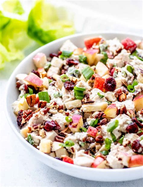 How many calories are in apple cranberry chicken salad - calories, carbs, nutrition