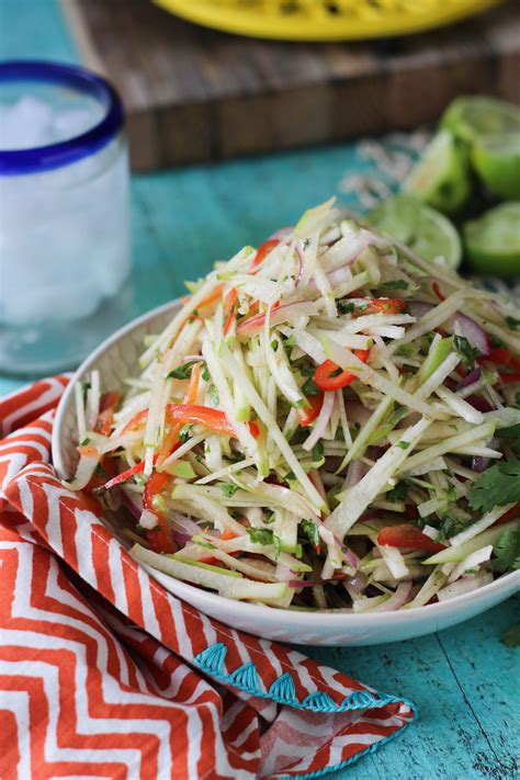 How many calories are in apple jicama slaw - calories, carbs, nutrition