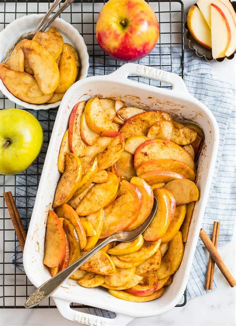 How many calories are in apples baked cinnamon 1/4 cup - calories, carbs, nutrition