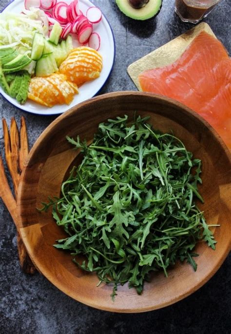 How many calories are in arugula fennel salad with salmon (27440.5) - calories, carbs, nutrition