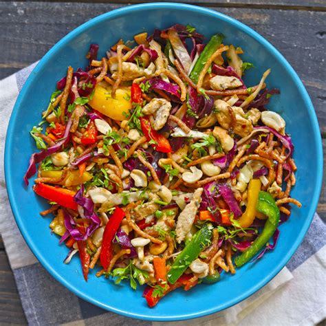 How many calories are in asian noodle salad & teriyaki tofu sword - calories, carbs, nutrition