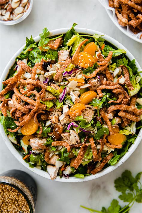 How many calories are in asian sesame chicken salad - calories, carbs, nutrition