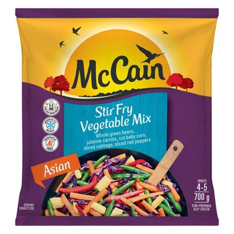 How many calories are in asian stir fry mix - calories, carbs, nutrition