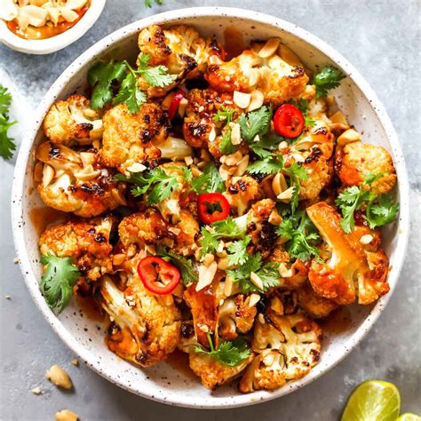 How many calories are in asian style cauliflower - calories, carbs, nutrition