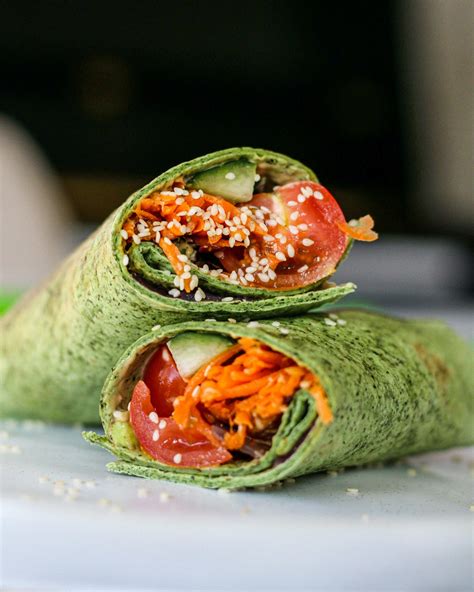 How many calories are in asian vegetable wrap - calories, carbs, nutrition