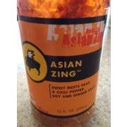 How many calories are in asian zing - calories, carbs, nutrition