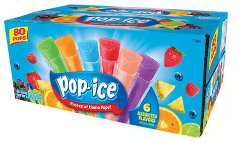 How many calories are in assorted pops. - calories, carbs, nutrition