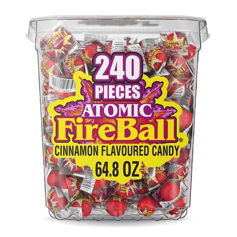 How many calories are in atomic fireball - calories, carbs, nutrition