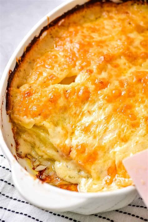 How many calories are in au gratin potatoes prepared - calories, carbs, nutrition