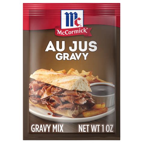 How many calories are in au jus gravy mix, dry - calories, carbs, nutrition