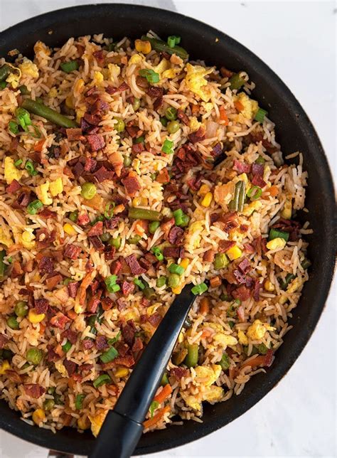 How many calories are in bacon fried rice - calories, carbs, nutrition