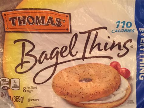 How many calories are in bagel thins - calories, carbs, nutrition