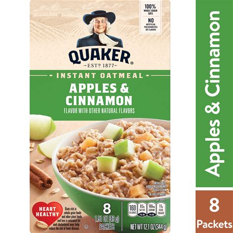 How many calories are in baked apple instant oatmeal - calories, carbs, nutrition