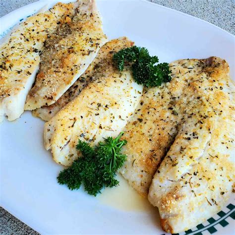 How many calories are in baked flounder english style - calories, carbs, nutrition