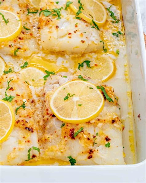 How many calories are in baked lemon cod - calories, carbs, nutrition