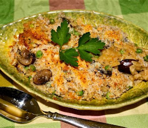 How many calories are in baked orzo with fontina and peas - calories, carbs, nutrition