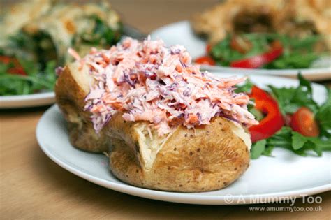 How many calories are in baked potato with creamy coleslaw - calories, carbs, nutrition