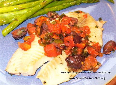 How many calories are in baked tilapia with tomatoes and olives, with indian style rice and baby carrots - calories, carbs, nutrition