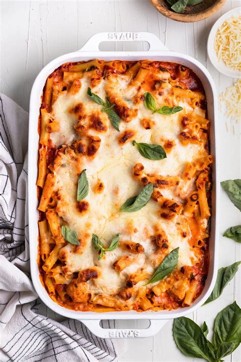 How many calories are in baked ziti with basil marinara - calories, carbs, nutrition