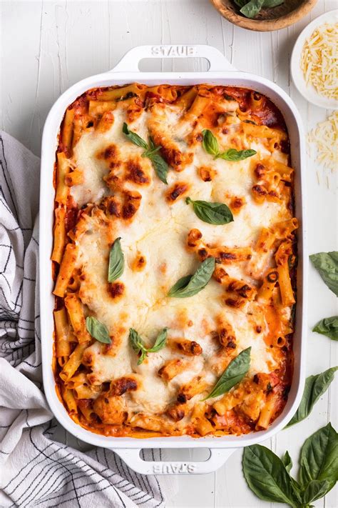 How many calories are in baked ziti with basil marinara - calories, carbs, nutrition