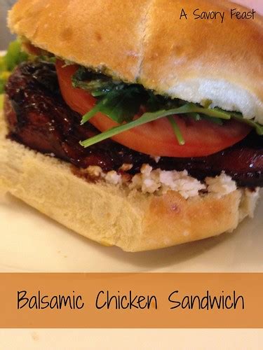 How many calories are in balsamic chicken sandwich - calories, carbs, nutrition