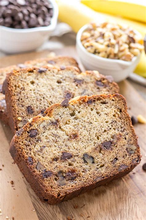 How many calories are in banana bread with chocolate chips - calories, carbs, nutrition