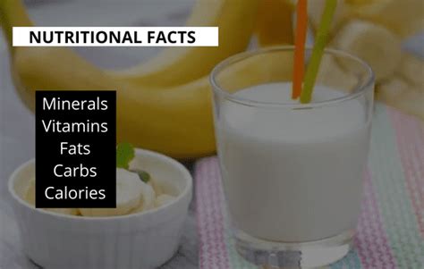 How many calories are in banana milk - calories, carbs, nutrition